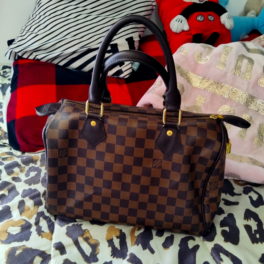 Checkered brown Handbag